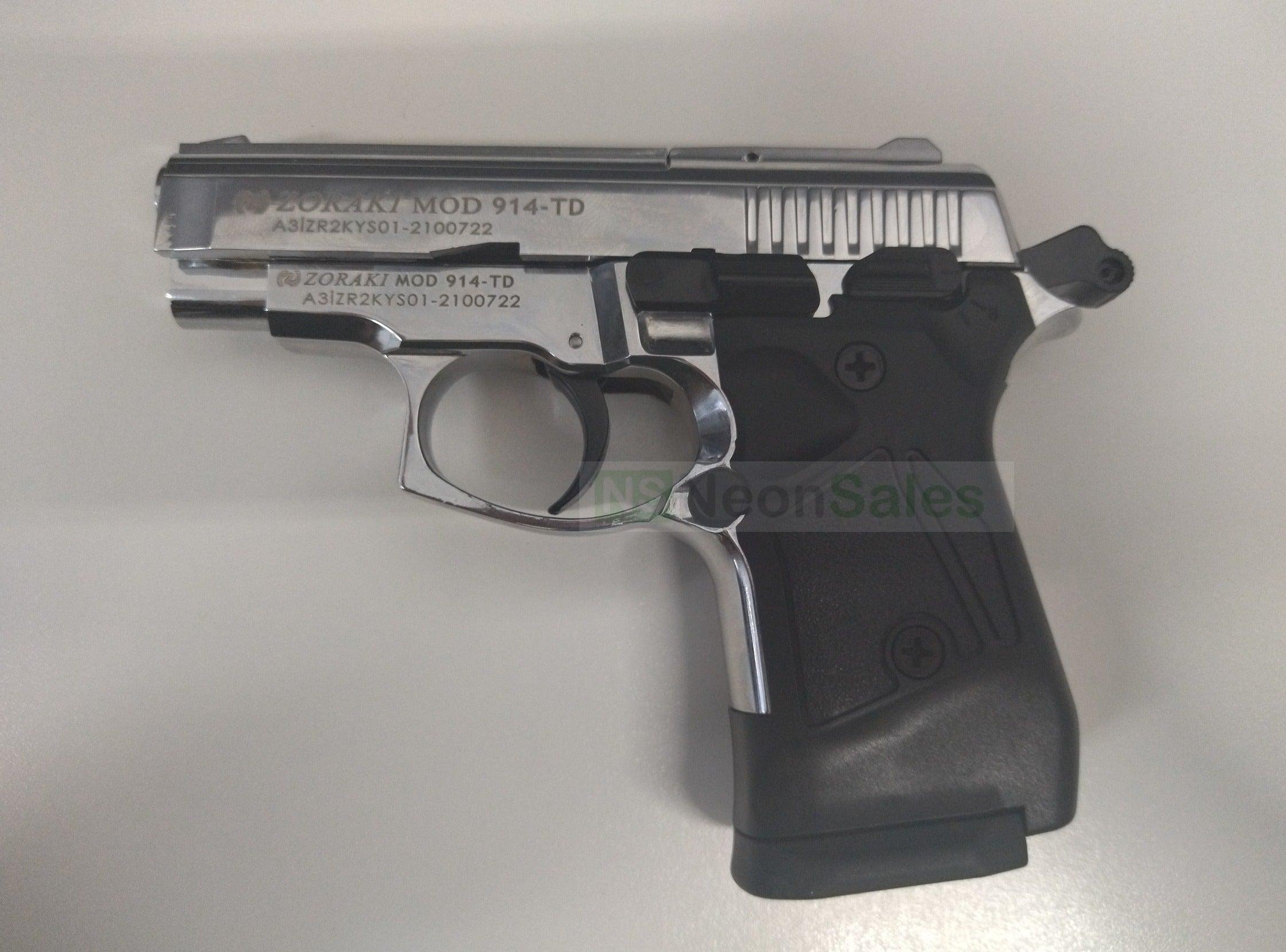 ZORAKI MOD 914-T BLANK GUN SYNTHETIC G/S- S/CHROME - Tophatter's Army Deals BLANK GUNS - Tophatter Daily Deals